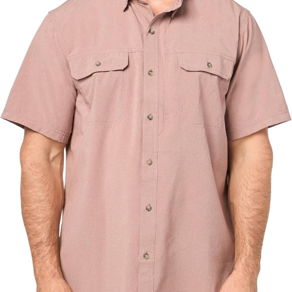 Men's Short Sleeve Aero Tech Button-up Shirt